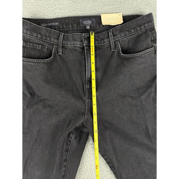 NYDJ Women's Size 31 Brooke High-Rise Loose Straight Jeans In Vintage Black - Picture 7 of 12